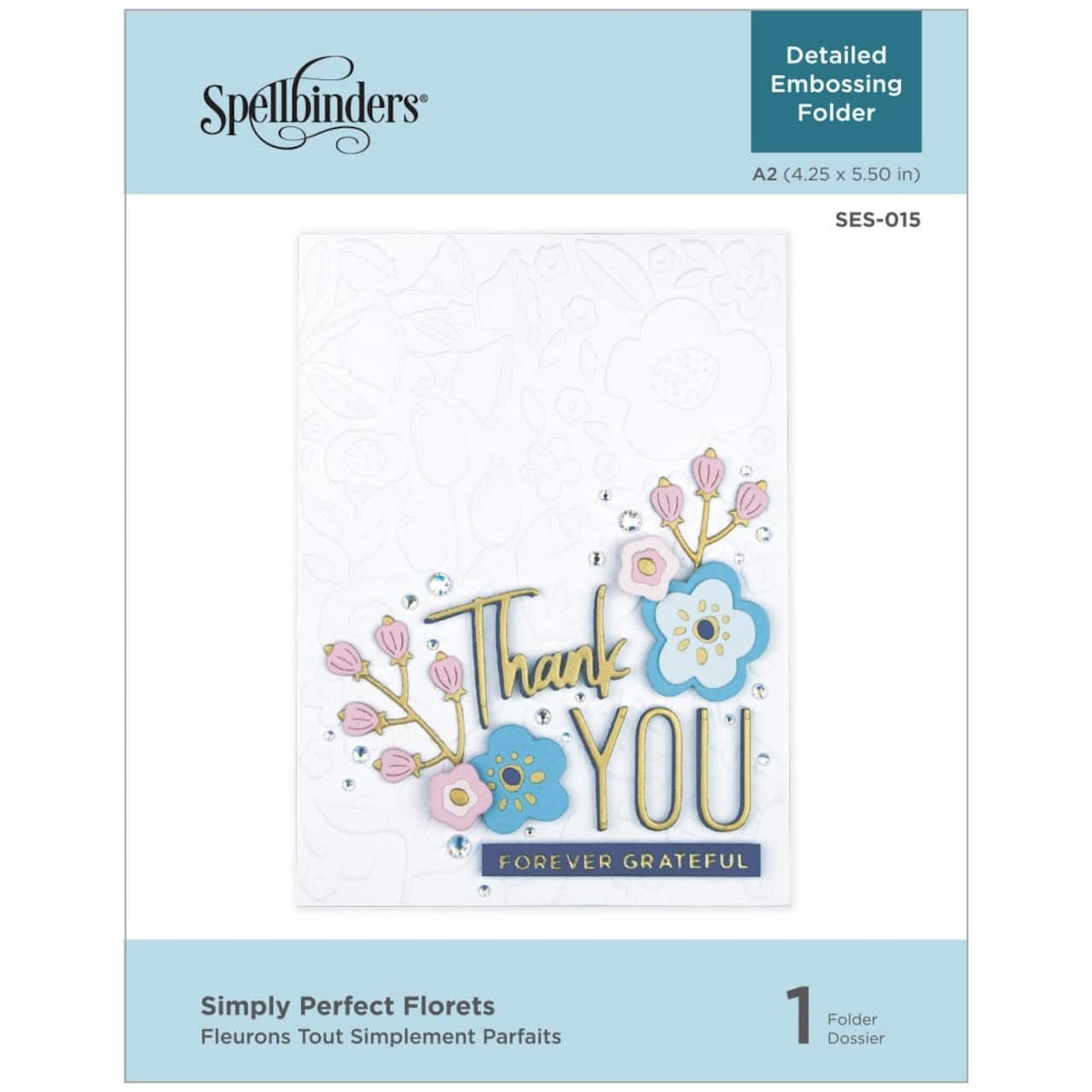 Spellbinders&#xAE; Simply Perfect Florets Embossing Folder